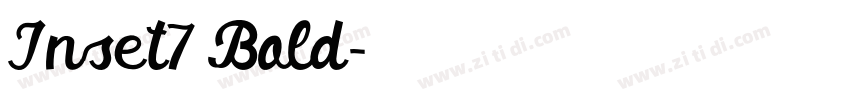Inset7 Bold字体转换